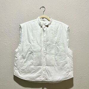 MM6 Maison Margiela White Padded Shirt Vest size 40